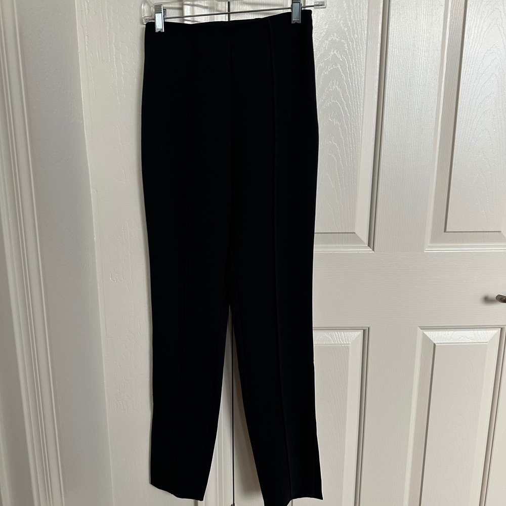 Cinq à Sept Black Giles High-Rise Seamed Crepe Pants - Size‎ 0